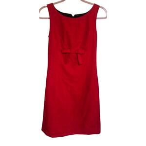 Sfizio Wool Blend Dress Sleeveless Red Size 10